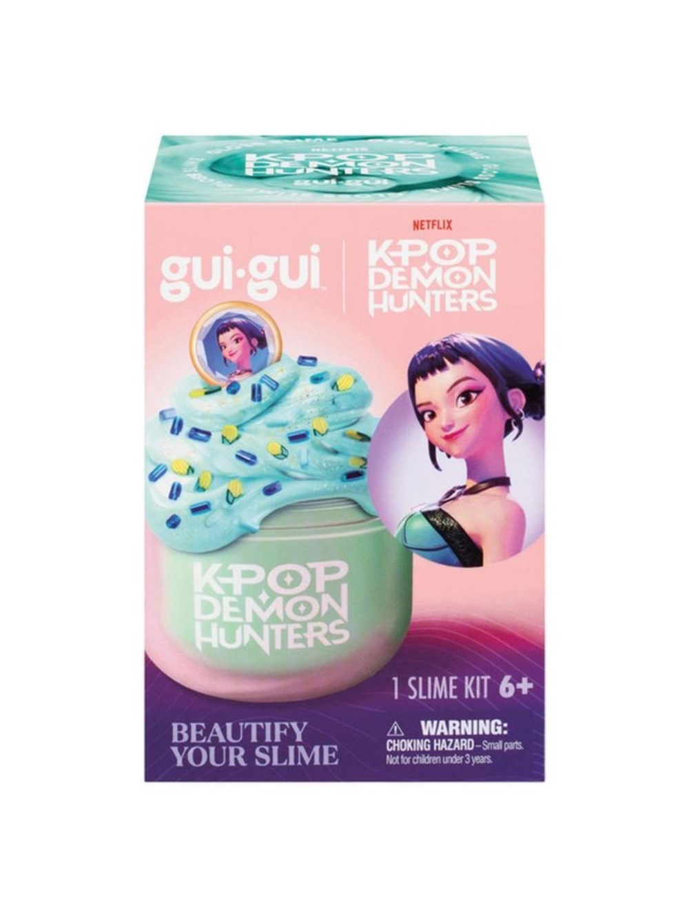 K-Pop Demon Hunters Kids Slime Kit - Mint Green & Pastel Blue